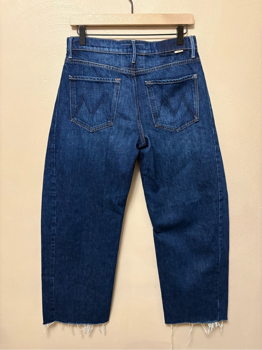 Mother Superior The Mid Rise Full-Pipe Flood Fray Jeans Unplugged Size 27 - Picture 9 of 16